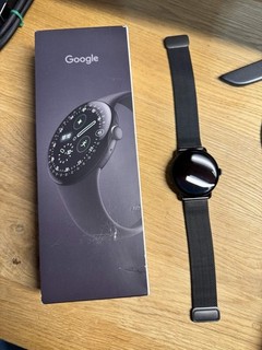 Pixel Watch 4 45mm in Black Excellent Condition Google Milanese Stainless Steel Band