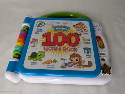 Leap Frog Learning Friends 100 Words Electronic Book English & Spanish 