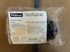Philmac Metric/Imperial PE 32mm to Push Fit 22mm Copper or PEX  355071 90134200