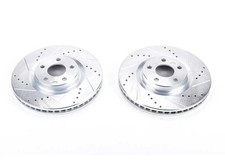 Powerstop For 15-19 Ford Edge Front Evolution Drilled Slotted Rotors - Pair