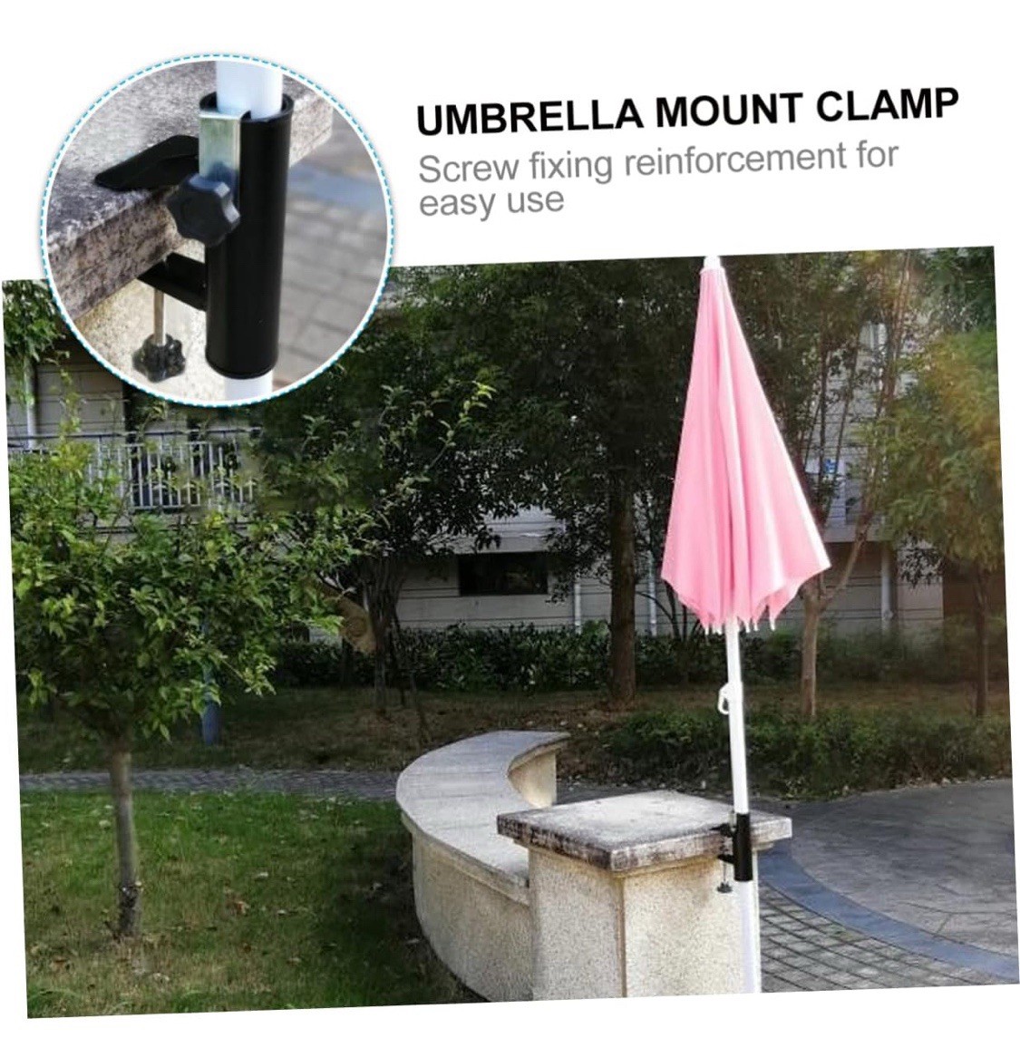 Patio Umbrella Clamp Umbrella Stand Bench Buddy Deck Umbrella Holder Bracket 