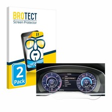 2x Display Schutz Folie für Volkswagen Tiguan 2017 Active Info Cockpit 12.3" 