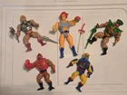 5 Vtg. Action Figures Thundercats Lion-O Tri-Klops Clawful Motu Battle He-Man +