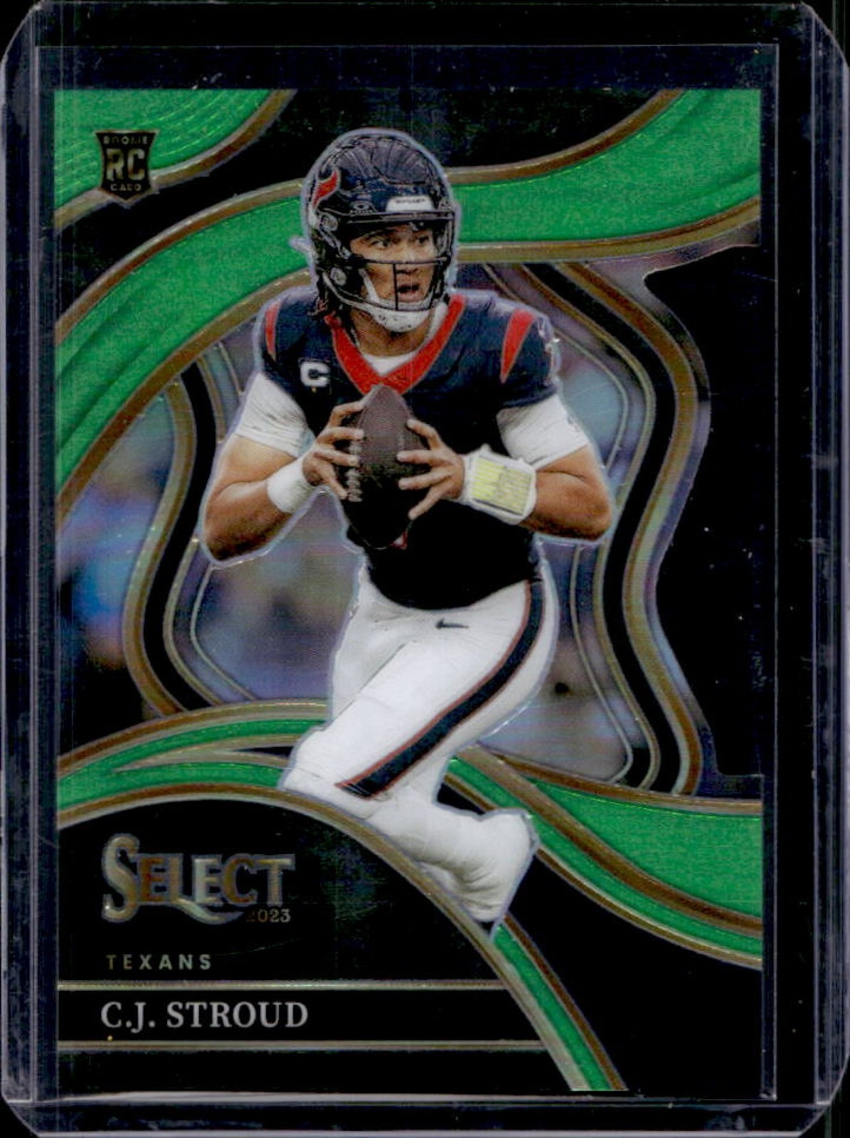 2023 Select CJ Stroud RC Neon Green Prizms Die Cut Club #/499 Texans