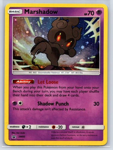 Marshadow - SM85 Holo Promo Sun & Moon Promo Pokemon Lightly Played