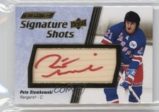 2024-25 Upper Deck Engrained Icons Red Ink Pete Stemkowski #SS-PK Auto 8mm