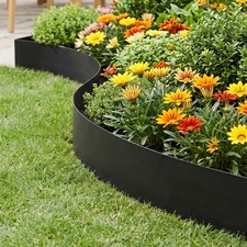 Metal Lawn Edging 5/10 Metre Roll Metal Garden Edging Edge Border 14 cm High