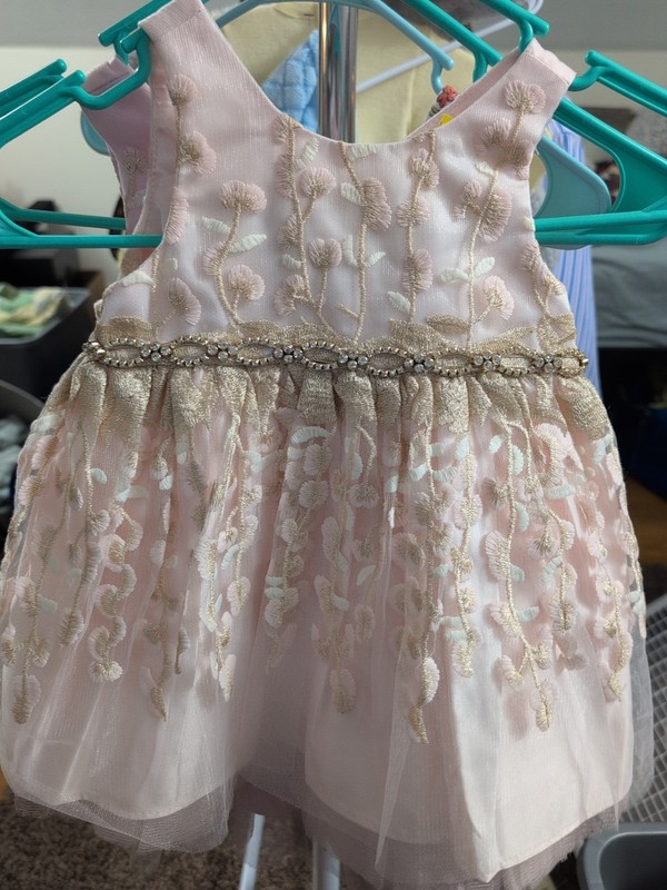 Couture Princess Formal Dress Size 24 Months  Light Pink. Pagent Easter