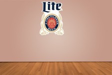 Miller Lite A Fine Pilsner Beer Logo Indoor Wall Vinyl Decal Sticker 5 - 52