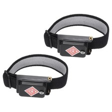 2pcs Anti Static Wrist Strap, ESD Antistatic with Spare Bracelet Dark Blue