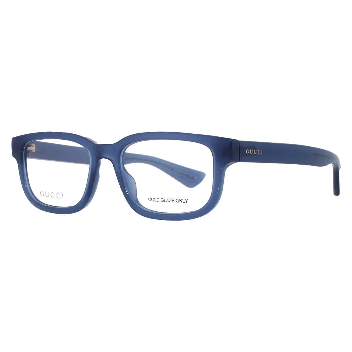 Gucci Blue Tortoise Rectangular Eyeglass Frames Gucci GG0161O Blue/Tortoise Eyeglasses | Includes FREE Rx Lenses main image 3