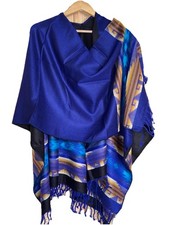 Ecuadorian Poncho Vivid Colors and Unique Details One Size Fits