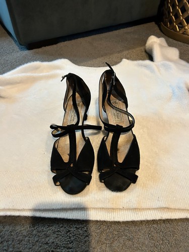 Women's Satin Ballroom Dance Shoes Latin Dance Shoes Size: 9