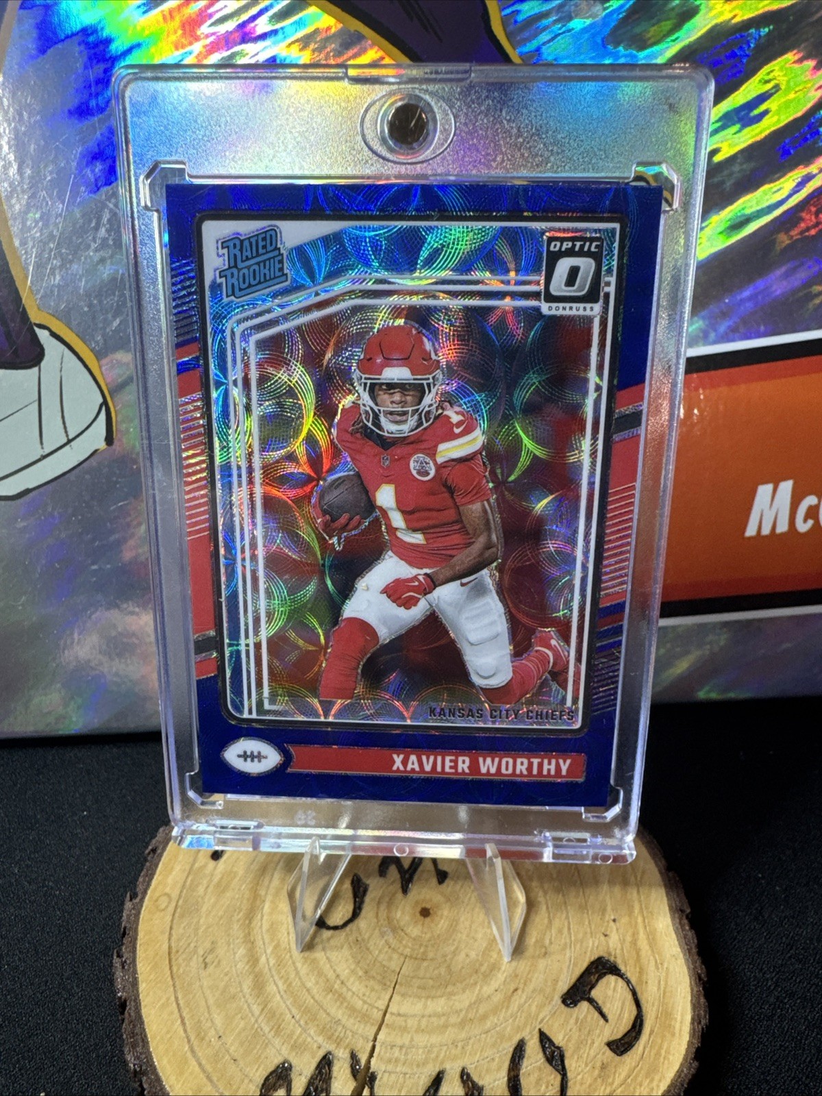2024 Panini Donruss Optic Blue Scope Prizm Xavier Worthy #300 Rookie RC 🔥🔥
