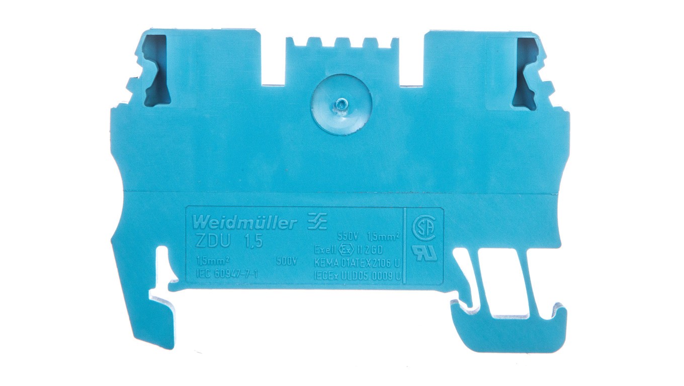 Rail Connector 2 Core 1.5mm² Blue Ex ZDU 17754900