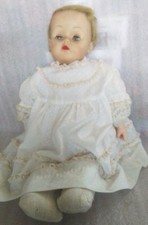 Vintage 21" Doll Painted Lips Sleepy Eyes Cloth Body 