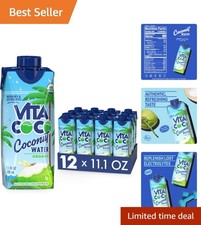 Coconut Water, Pure Organic  Refreshing Coconut Taste  Natural Electrolytes...