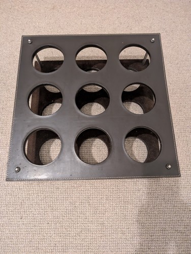 Leather Wine Rack 9 Bottles - Picture 3 of 5