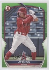 2023 Bowman Prospects Neon Green 264/399 Jorge Ruiz #BP-123 0c2t