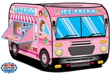 Kiddie Play Ice Cream Truck Pop Up Kids Play Tent for Boys and Gi