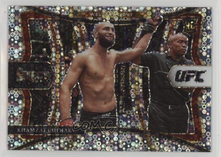2021 Panini Select UFC Premier Level Disco Prizm Khamzat Chimaev #162 1wv