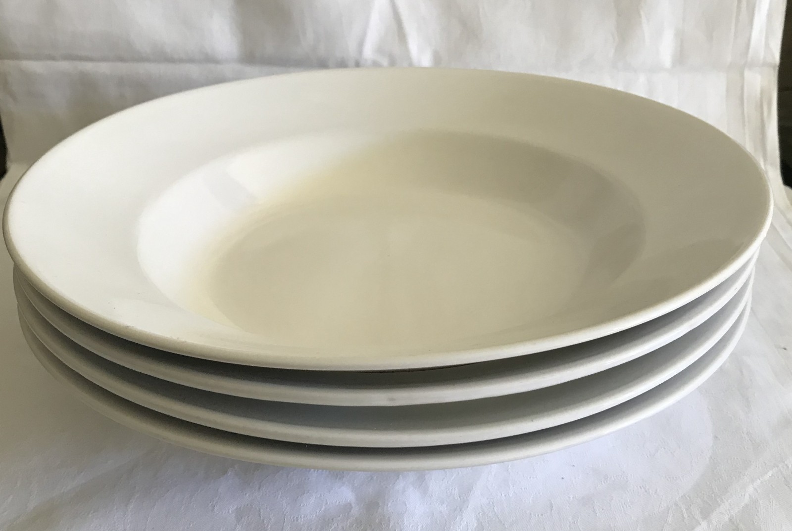 FM design schwere große Pasta Teller, weiß, 4 Stück, 30 cm Durchmesser