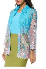 Antthony Women's Lace Jacket Crystal