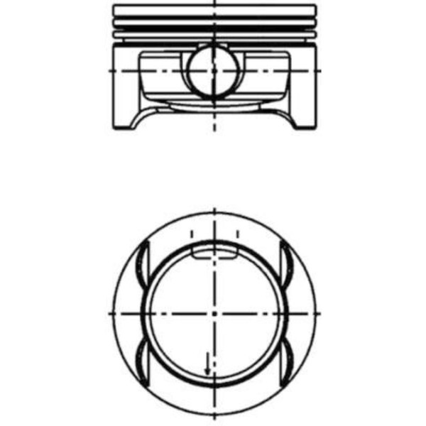 Kolbenschmidt Kolben Passend FüR Opel Corsa D S07 1.0 F08 F68 H00-image