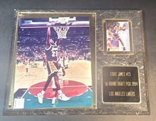 EDDIE JONES Vtg 1994 LOS ANGELES LAKERS 🏀 Plaque Limited Edition Upper Deck👀🔥