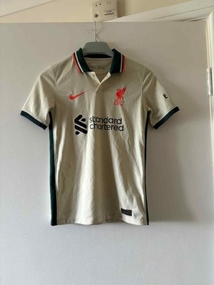 Fußballtrikot Jugend Nike Liverpool FC 2021-2022 Auswärts Größe UK 11 Jahre