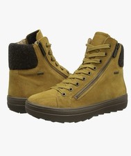 Legero Women's Mira High Top Gore-Tex Sneaker, Daino Tan, 4UK Worn Once