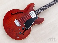 1967 Gibson EB-2 Vintage Semi-Hollow Short Scale Bass Cherry w/ Case
