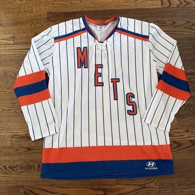 SGA MLB New York Mets Hockey Jersey Citi Field Hyundai BDA Sports Large #24