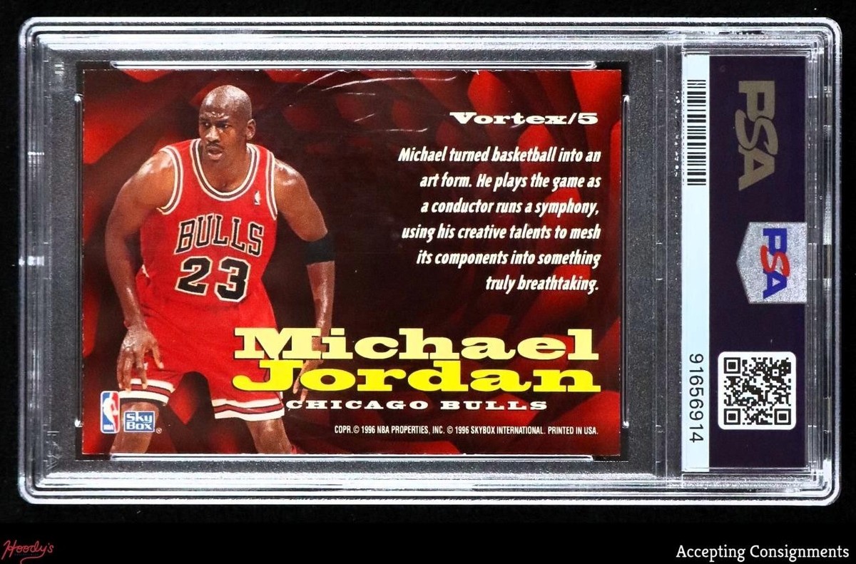 1996-97 SkyBox Z-Force Vortex #5 Michael Jordan PSA 8 NM-MT BULLS