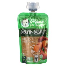 Organic For Toddler, Plant-tastic, 12 Months, Sweet Potato Cherry Smash With