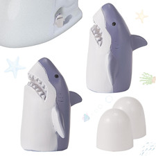 4 Pcs Toilet Bolt Covers Decorative, 2 Shark Toilet Bolt Caps with 2 Plastic Cap