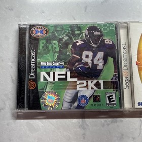 NFL 2K+ NFL 2K1 w/ Manuals Lot of 2 SEGA Dreamcast TESTED