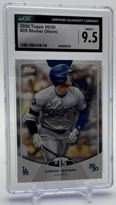 2024 Topps 50/50 Shohei Ohtani CGC 9.5 Los Angeles Angels / Texas