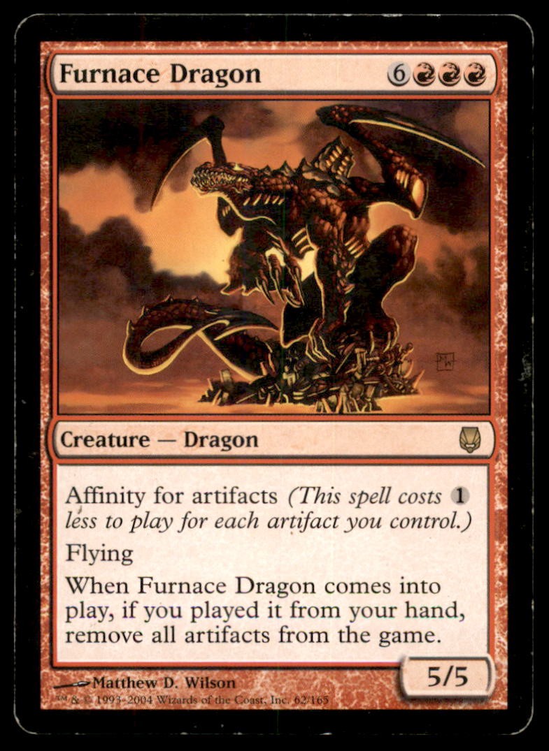 MTG Furnace Dragon LP Light Play Darksteel [4698]