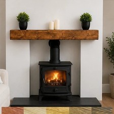 Chunky Mantel Shelf Beam Solid 6x4 Pine Rustic Timber Handmade Shelves Bespoke
