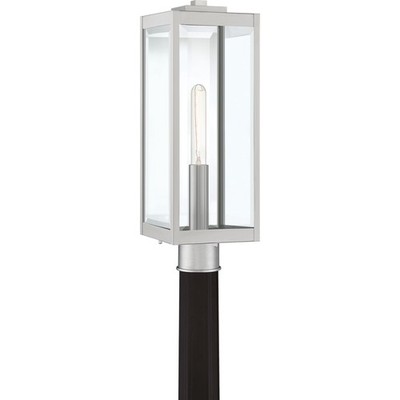 Westover 1-Light Outdoor Lantern in Stainless Steel