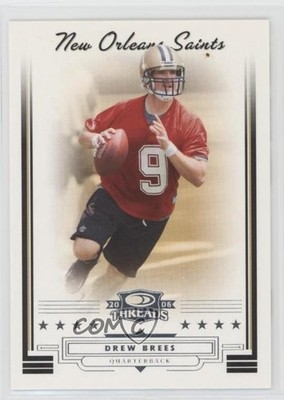 2006 Donruss Threads Drew Brees #74 HOF 0o6v