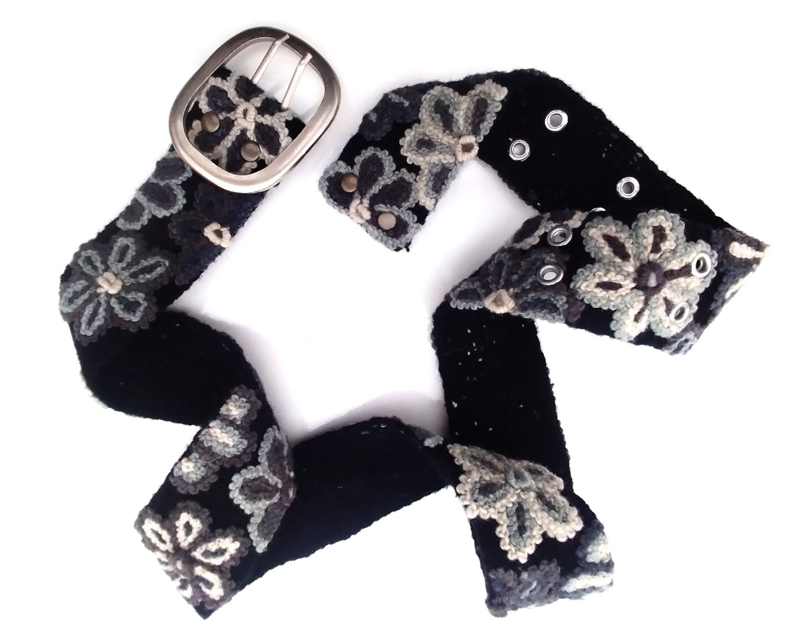 belts for women Wool embroidered peru belt, Beautiful Floral