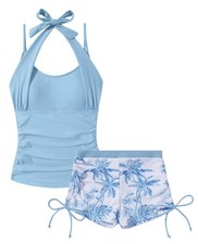 Happy Cherry Girls Tankini Swimsuit with Shorts Kids 2 Piece Cute Bathing Sui...