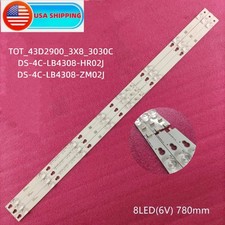 LED Strips For TCL 43" 43S303 43S403 43S305 43S405 43S62A 43S305TAAA 43S403LAAA