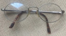 Vintage Chesterfield Eyeglasses Brown Tort Full Metal Frame Made In Hong Kong