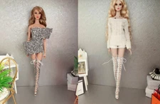 2 pairs Boots Shoes Fit 12" FR6.0 Fashion Royalty FR2 NU.face MUSES JAMIEshow 