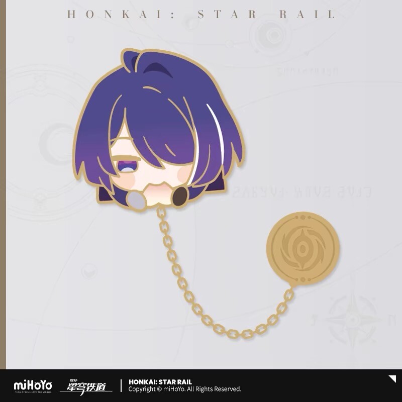 MiHoYo Official Honkai Star Rail Acheron Enamel Pin Metal Badge