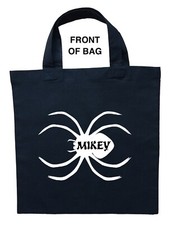 Spider Trick or Treat Bag, Personalized Spider Halloween Bag, Spider Loot Bag
