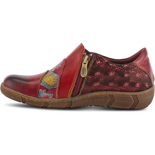L’Artiste by Spring Step Womens Lata Leather Slip-on Shoes - Cabernet Multi NEW - Picture 3 of 8